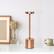 Alt View Zoom 11. Simple Designs - 12.75" Mushroom Magic Disc Dimming & Rechargeable Cordless 4-Way Touch Sensor Stick Desk Lamp - Copper.