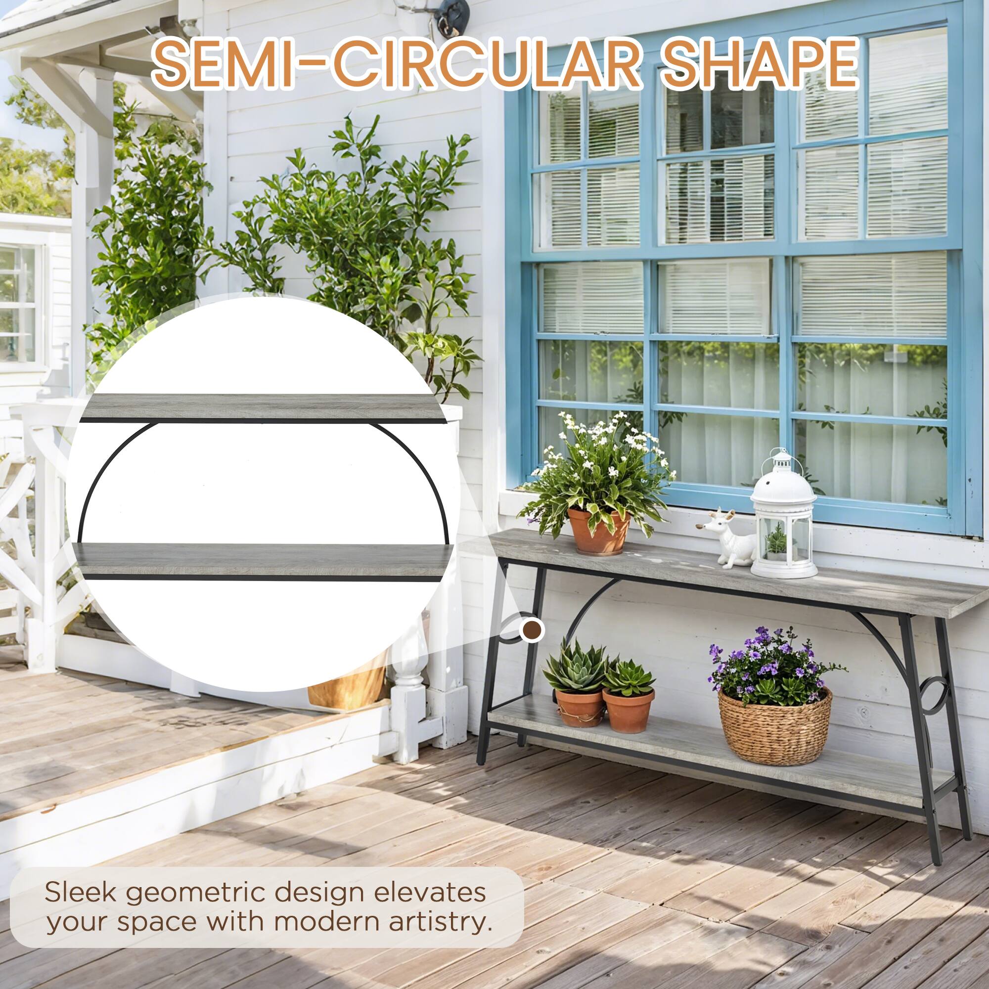 SEMI-CIRCULAR SHAPE

Sleek geometric design elevates your space with modern artistry.