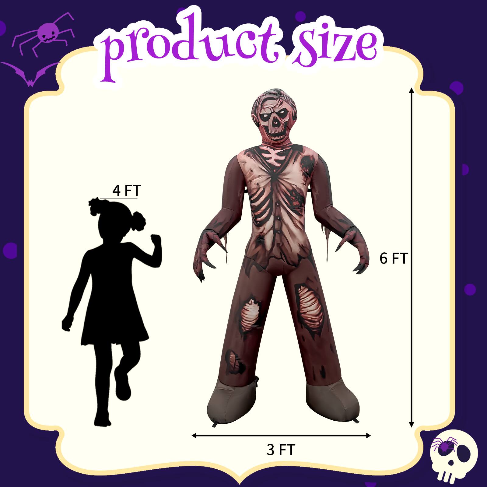 product size  
4 FT  
6 FT  
3 FT