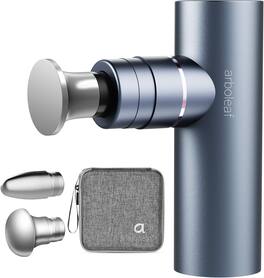 Arboleaf - Full-Metal Massage Gun with Metal Head, Portable Handheld Deep Tissue Massager with Case - Gray