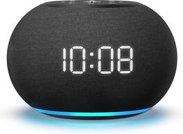 FINEAK - Auto-Dimmable Sound Machine Alarm Clock with Night Light, 20 Soothing Sounds - Black