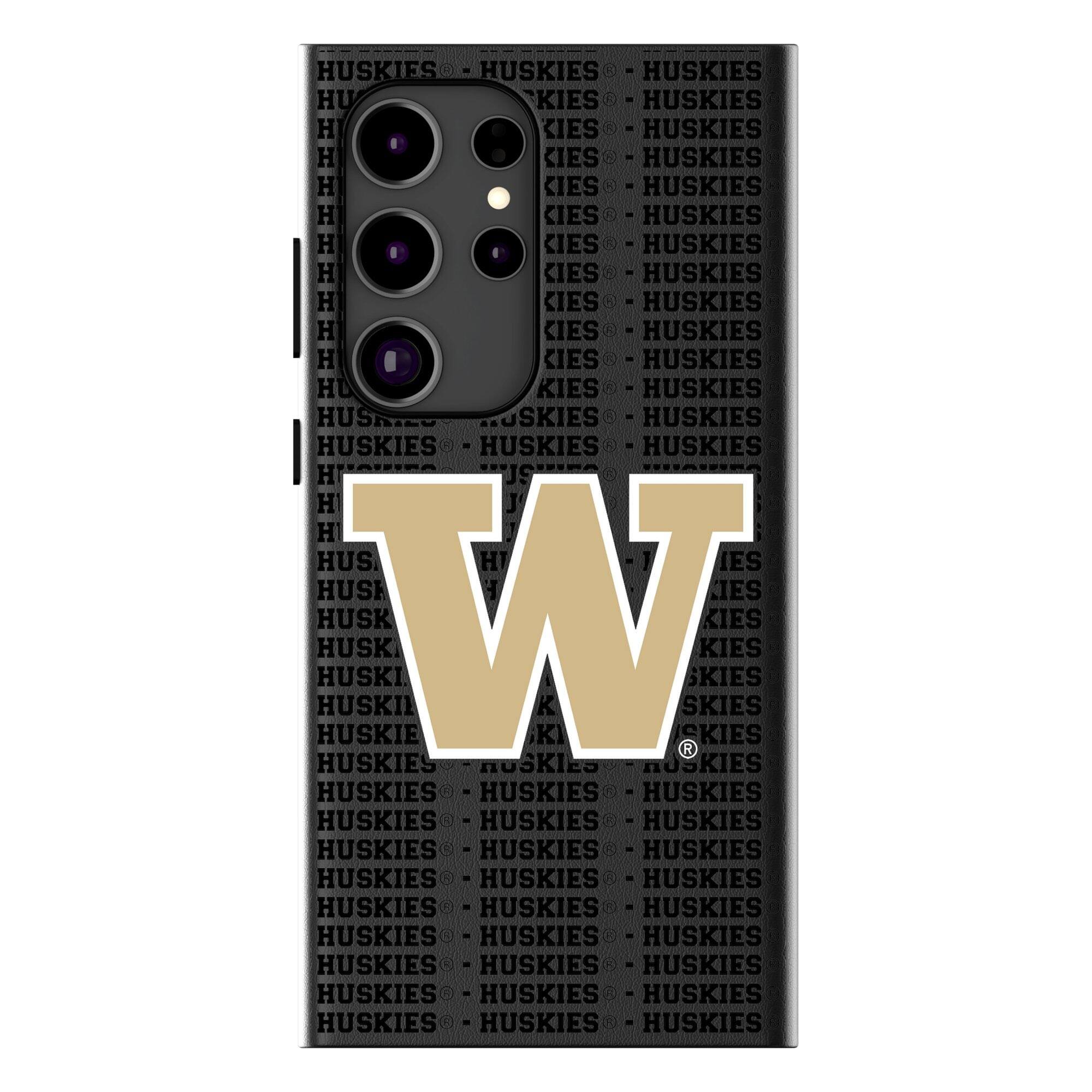 Keyscaper - NCAA - Washington Huskies Text Backdrop Galaxy Magnetic Bump Case - S25 - Black price history on PriceWatchPro