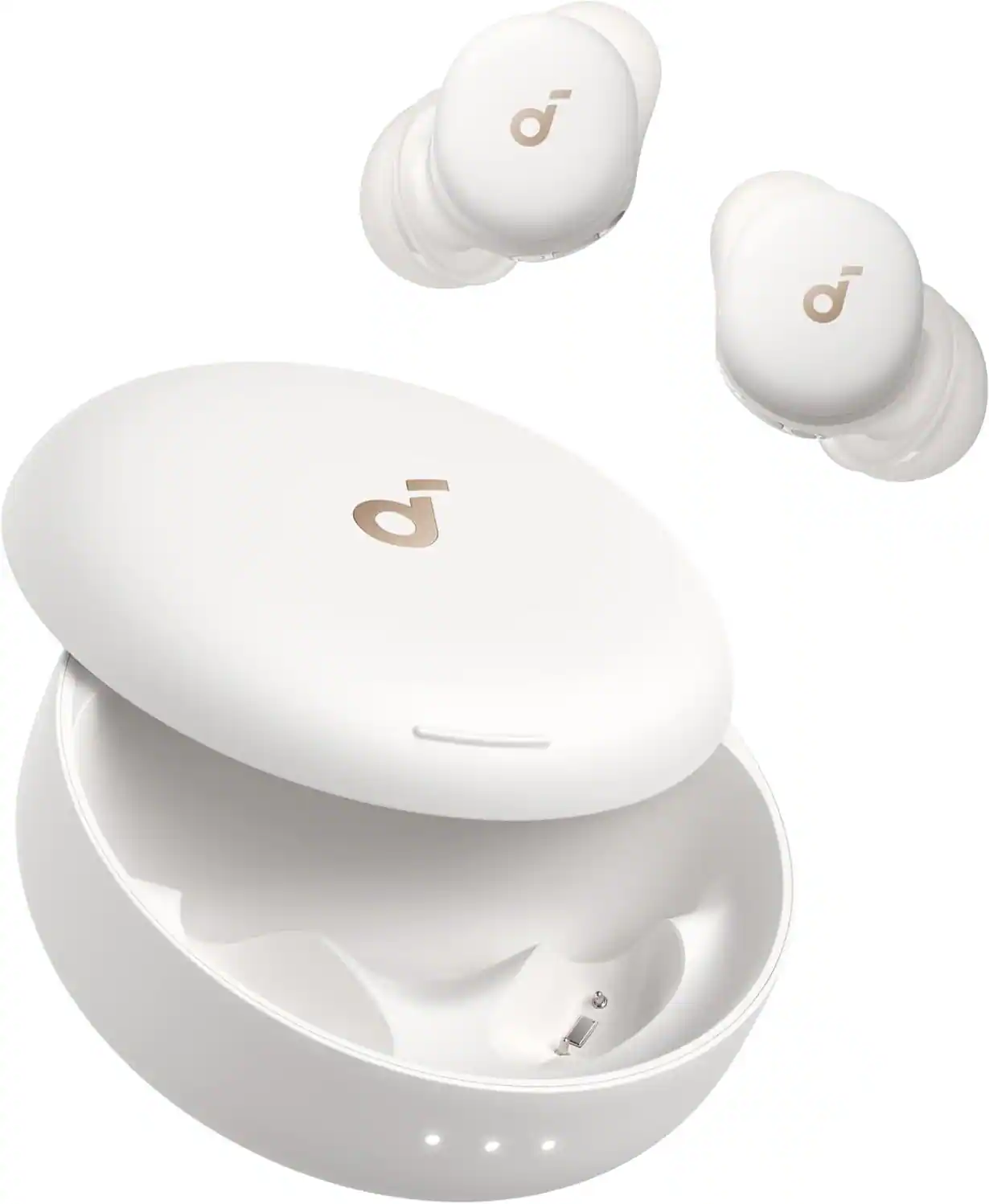 Soundcore - by Anker Sleep A30 Special Sleep Bluetooth In-Ear Earbuds Fall Asleep with Calm Soundscapes and Smart Noise Cancelling - Lunar White
