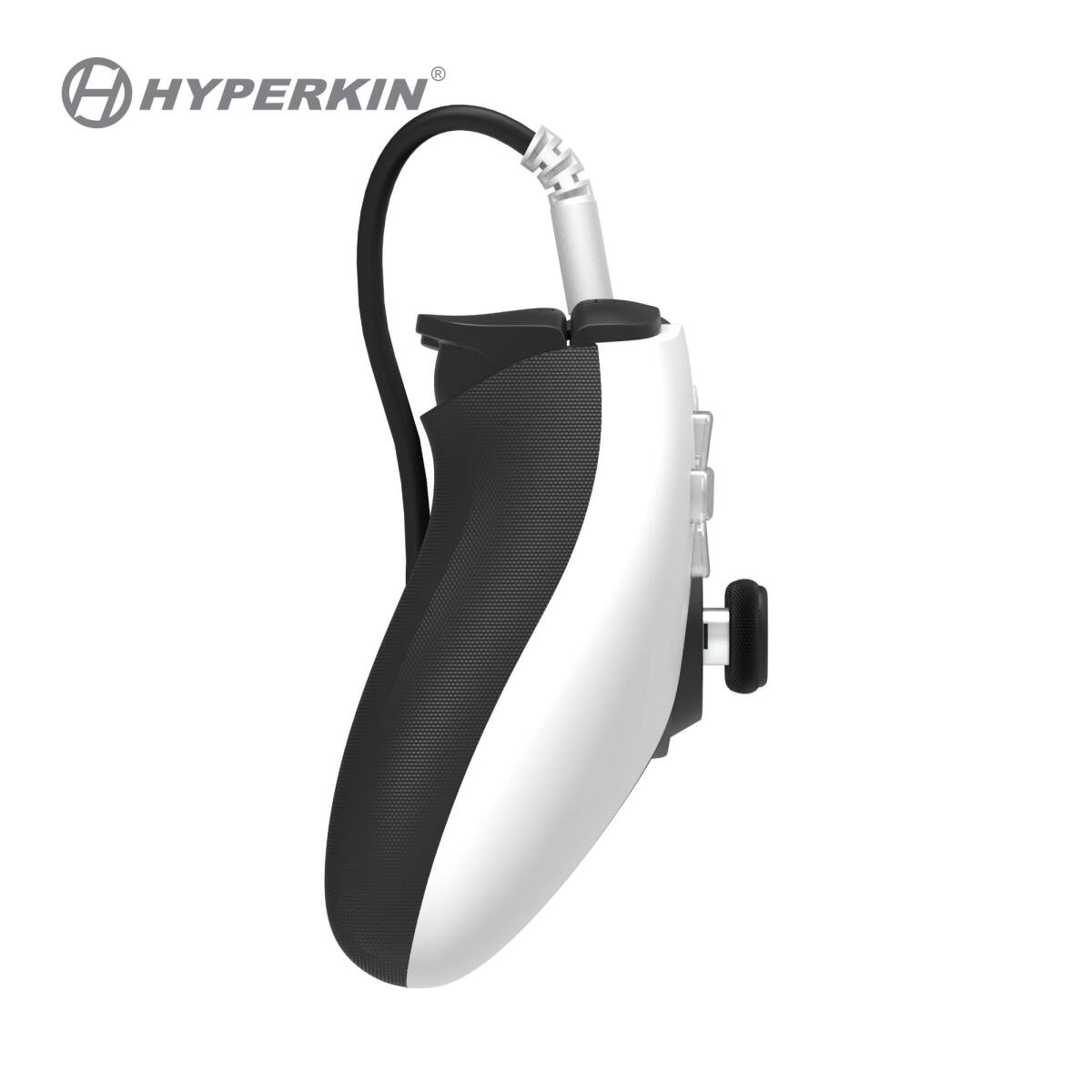 Left. Hyperkin - Hyperkin The Competitor Wired Controller White For Xbox One, Xbox Series S/X, & PC - Officially Licensed by Xbox - White.