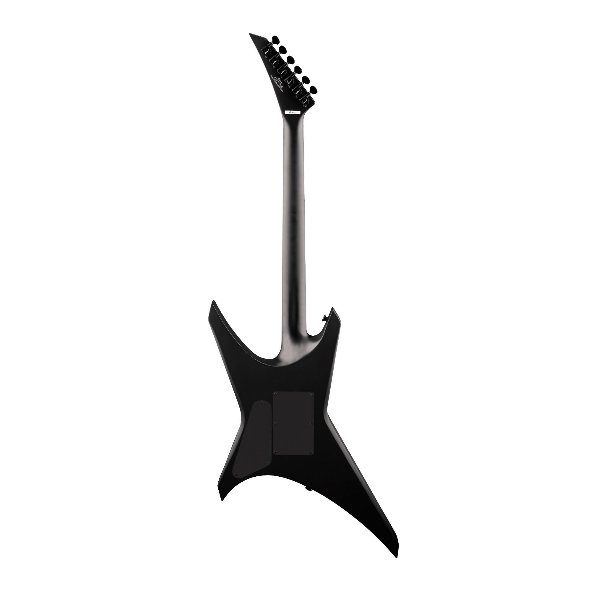 Angle. Jackson - Jackson X Series Warrior WRX24 6 String Right Handed Satin Black Electric Guitar.