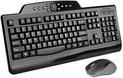 Alt View 2. Kensington - Kensington K72408USA Pro Fit Wireless Media Desktop Set with 2.4 GHz Frequency/30 ft. Wireless Range - Black - Black.