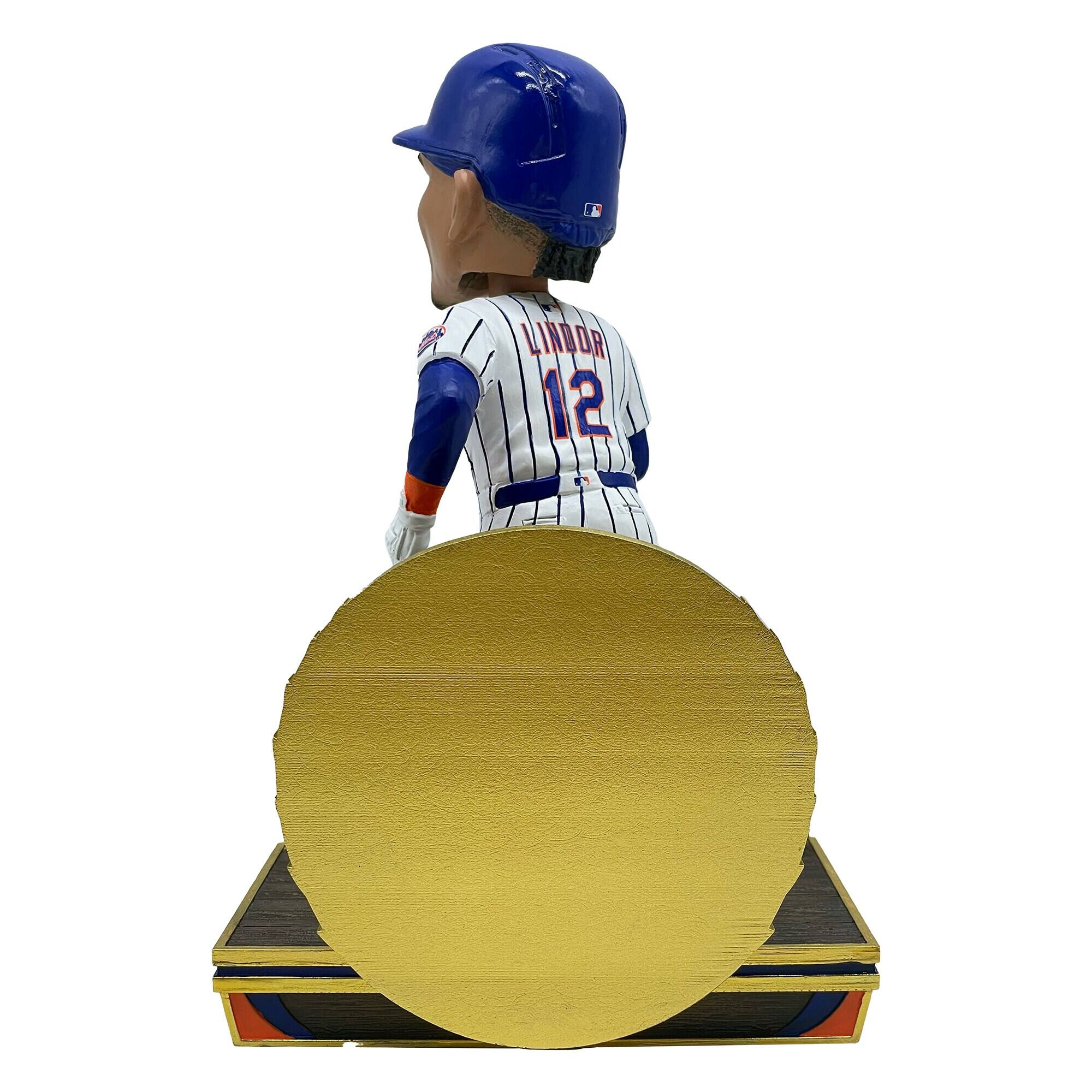 Alt View 1. FOCO - Francisco Lindor 8" Exclusive Elite Icon Bobblehead - Multicolor.
