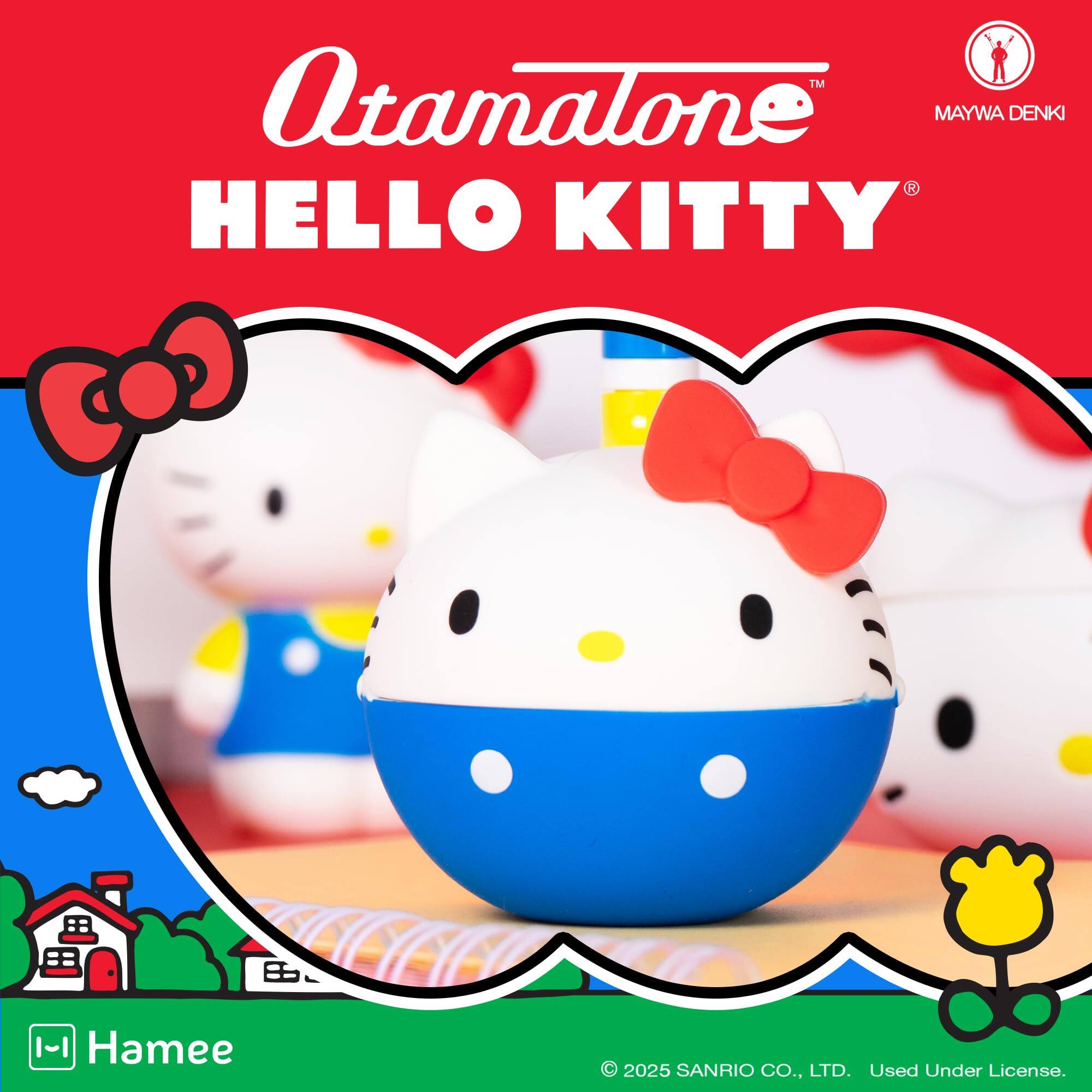 IM Atamalone MAYWA DENKI HELLO KITTY  
1-| Hamee  
© 2025 SANRIO CO., LTD. Used Under License.