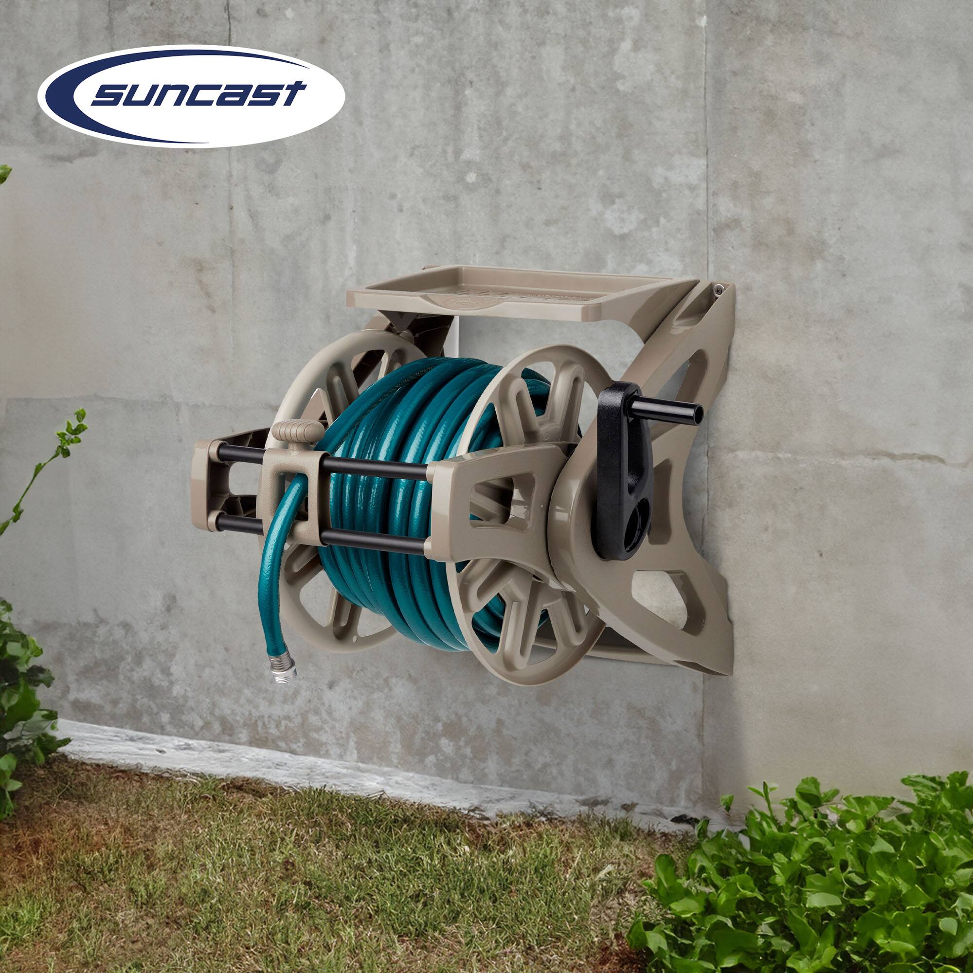 Alt View 2. Suncast - Suncast Slide Trak Hose Handler Wall Mounted 175' Garden Hose Reel, Reel Only.