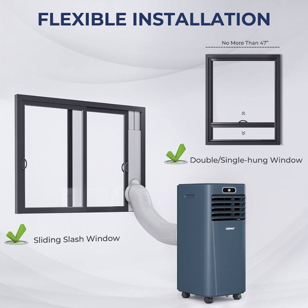 FLEXIBLE INSTALLATION

No More Than 47" Double/Single-hung Window - Sliding Slash Window