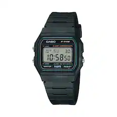 CASIO F-91W LIGHT ALARM CHRONOGRAPH
PM SU 30 10:5850
MODE ALARM ON-OFF/24HR 24H
WATER WR RESIST