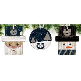 Fan Creations - Utah State Aggies 3-Pack Ornament Set - Multicolor