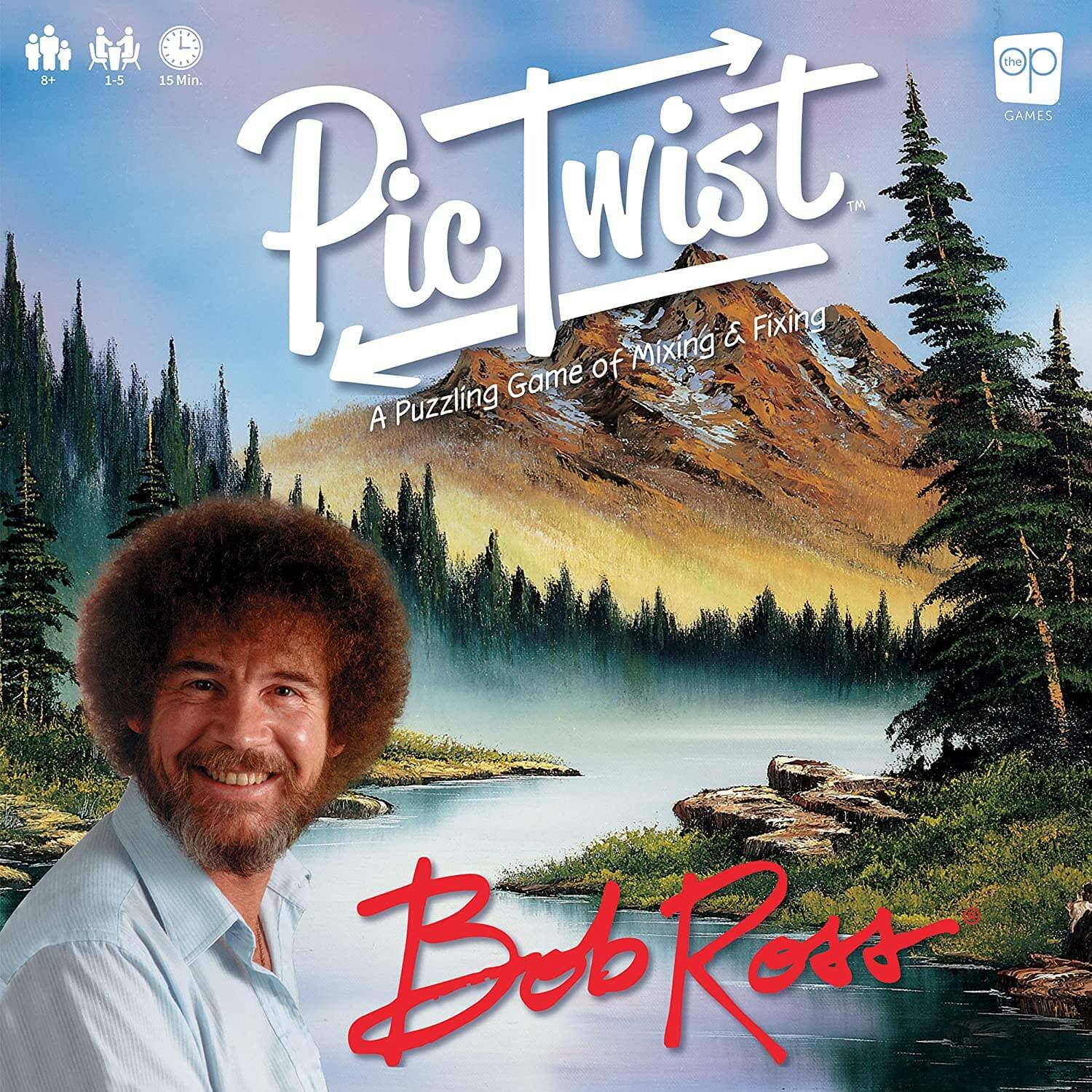 8+ the 1-5 15 Min. Pic Twist Game of Mixing & Fixing A Puzzling Game Bob Ross