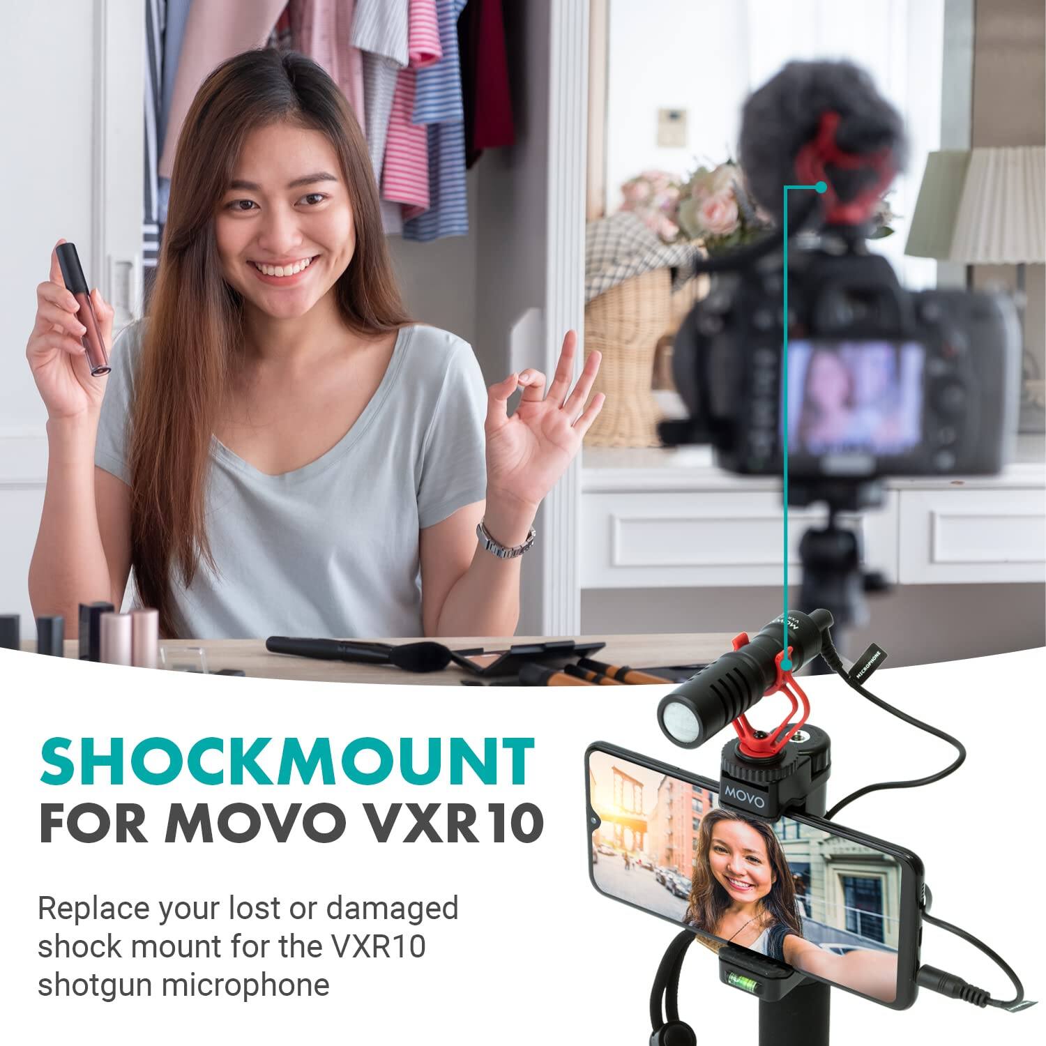 SHOCKMOUNT FOR MOVO VXR10

Replace your lost or damaged shock mount for the VXR10 shotgun microphone