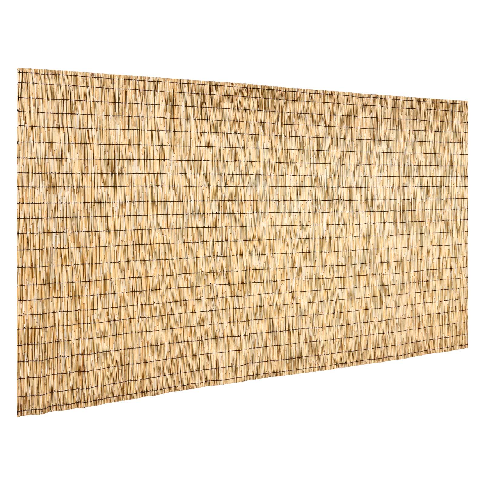 Alt View 5. VEVOR - Natural Reed Fencing, 5.58 x 16.4 ft, Decorative Natural Reed Fencing Roll, Decorative Fence for Backyard Garden Divider - Natural Wood Tone.