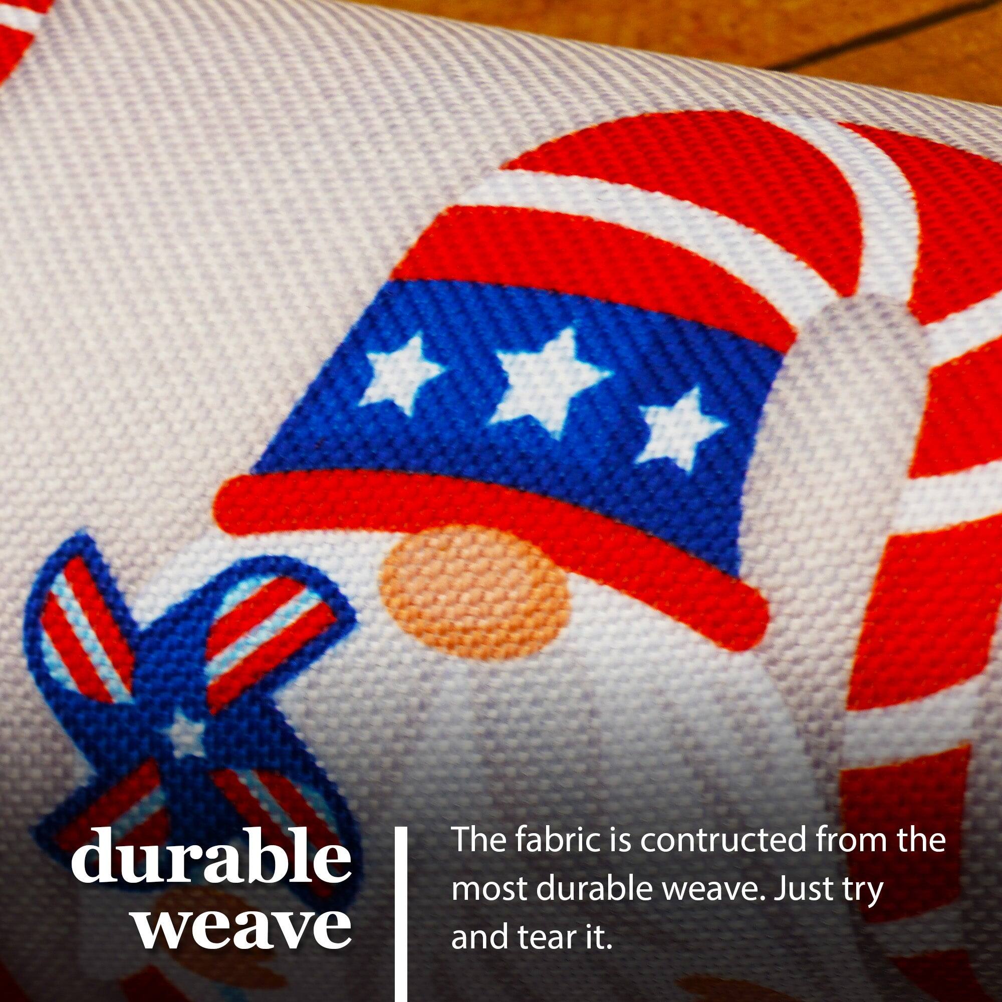 The fabric is constructed from the most durable weave. Just try and tear it.