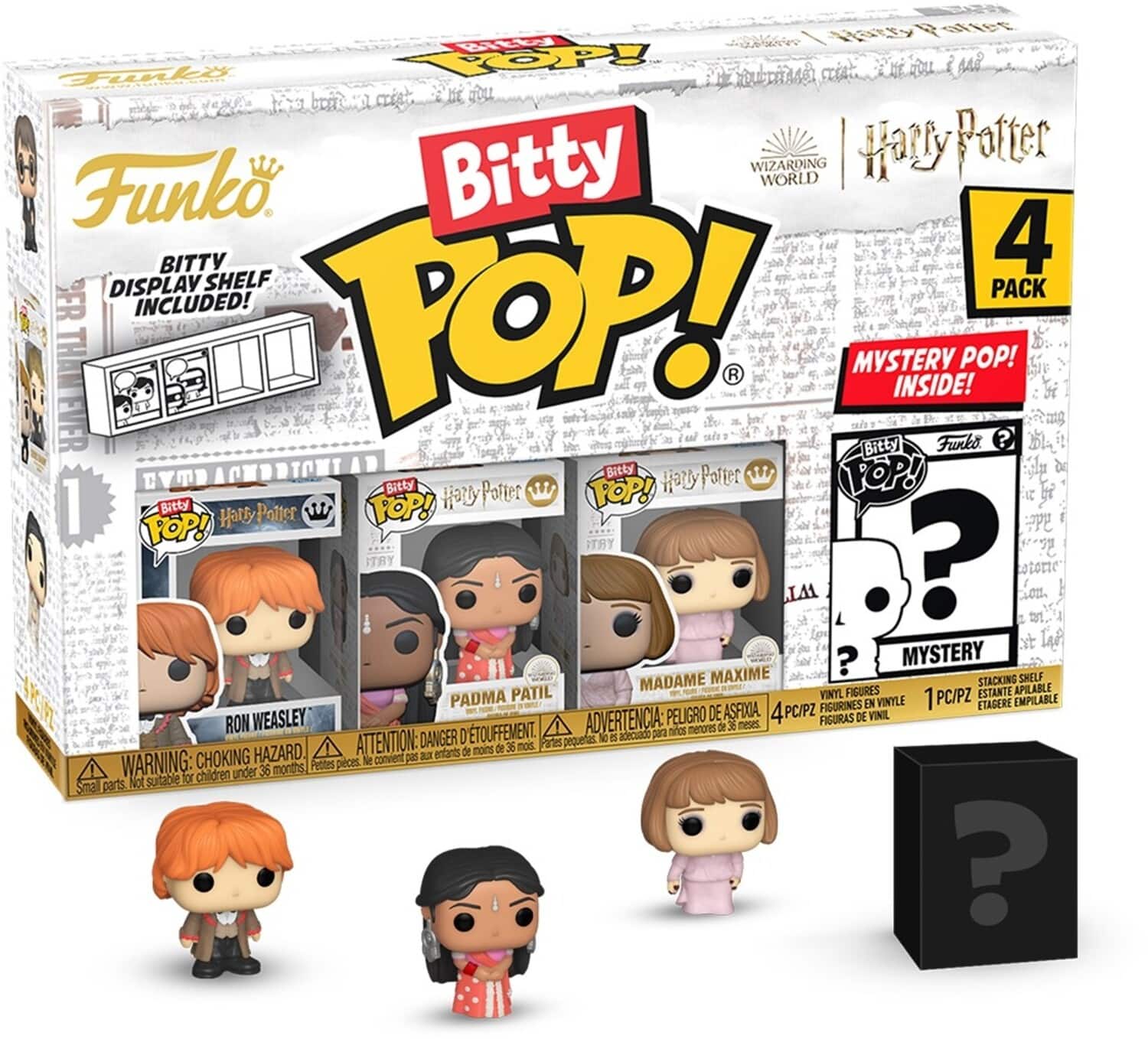 FUNKO Bitty POP!: Harry Potter and the Goblet of Fire - Ron 4-Pack - COLLECTABLES - Multicolor