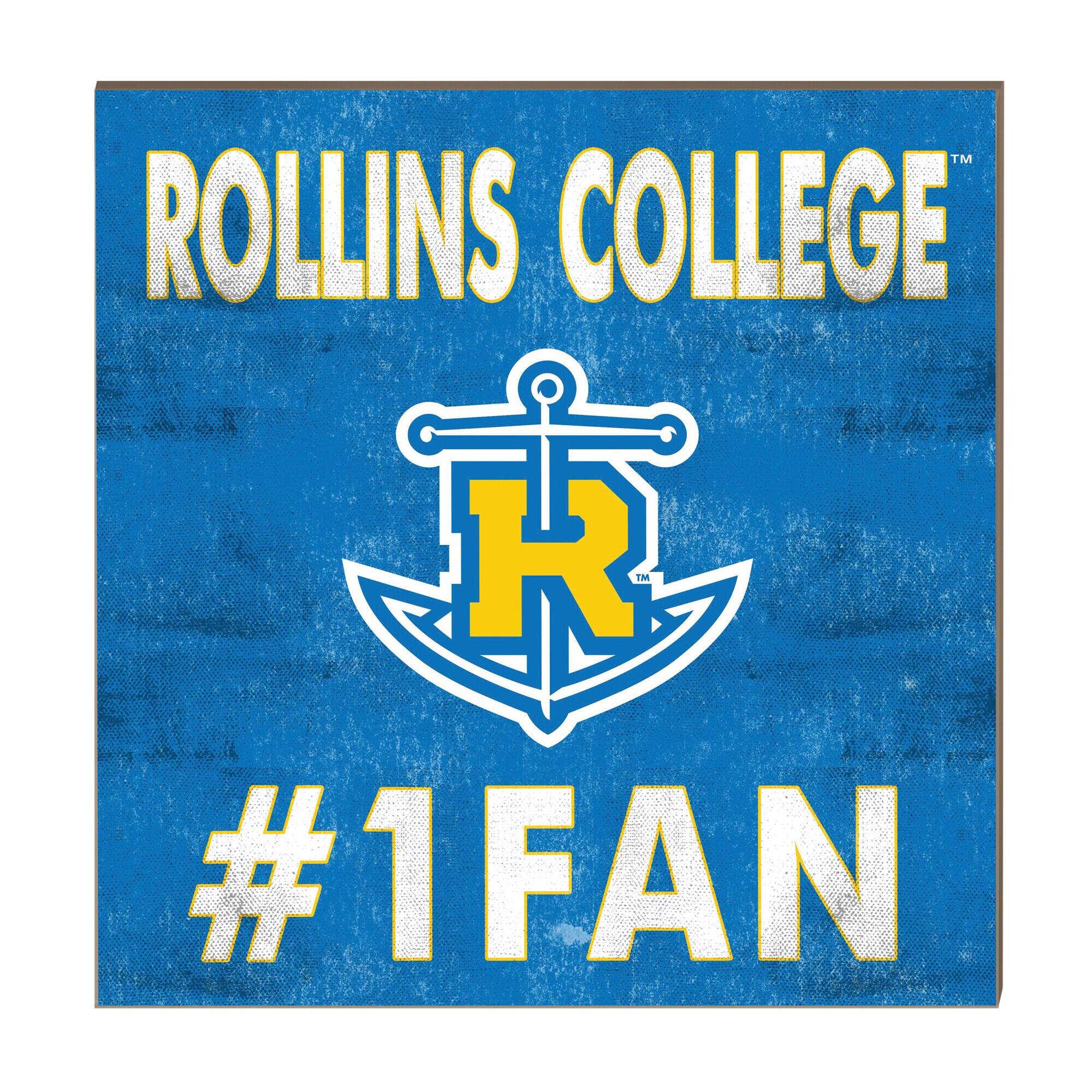 Rollins College Tars 10" x 10" #1 Fan Plaque