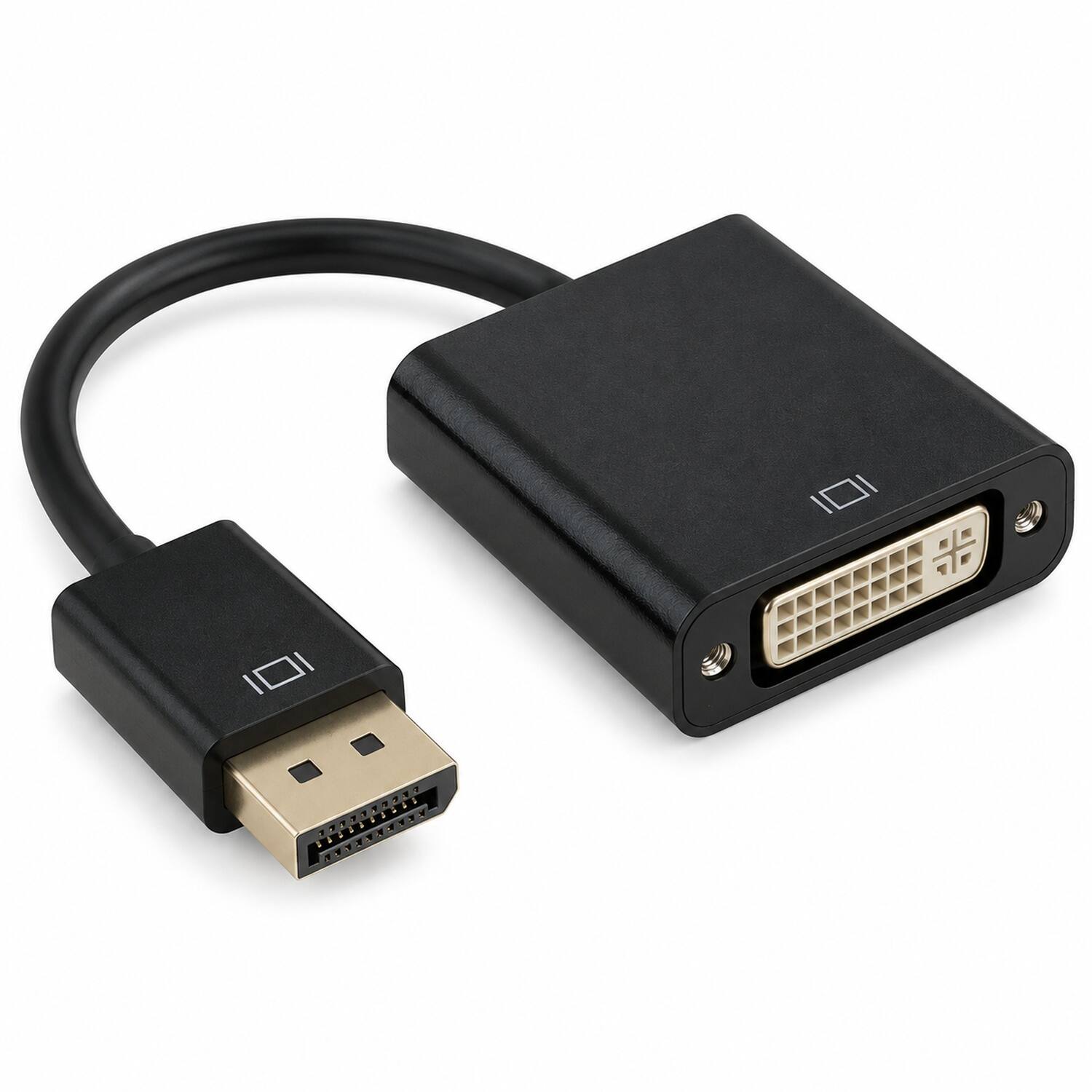 Front. Sanoxy - Displayport Male to DVI-D Female Adapter Cable - Black.