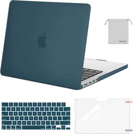mosiso - Case for MacBook Pro 14 inch Case M5 M4 M3 M2 M1 2026-2021 A3427 A3426 A3434 A3112 A3185 A3401 A2918 A2992 A2779 A2442 - Teal Green