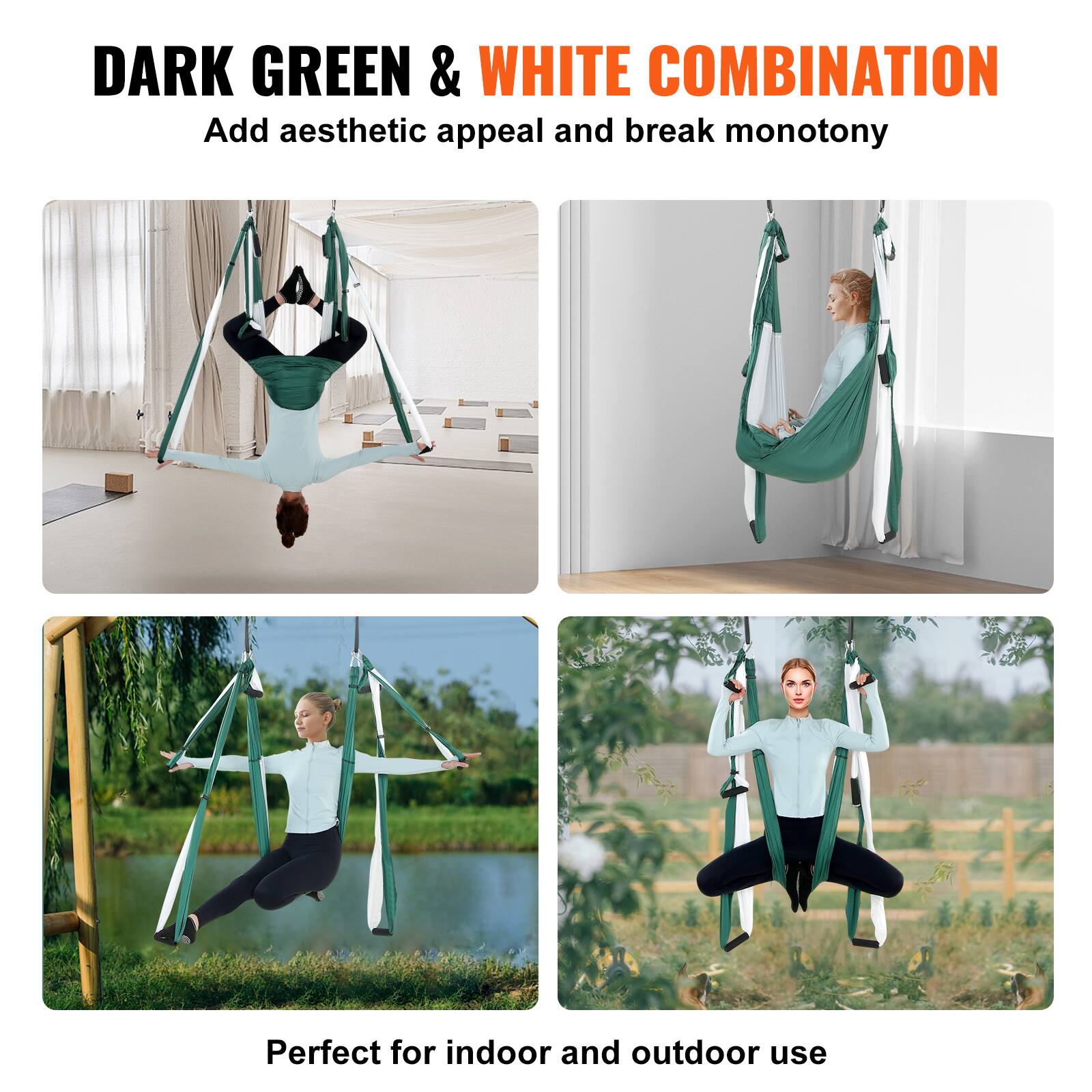DARK GREEN & WHITE COMBINATION  
Add aesthetic appeal and break monotony  

Perfect for indoor and outdoor use