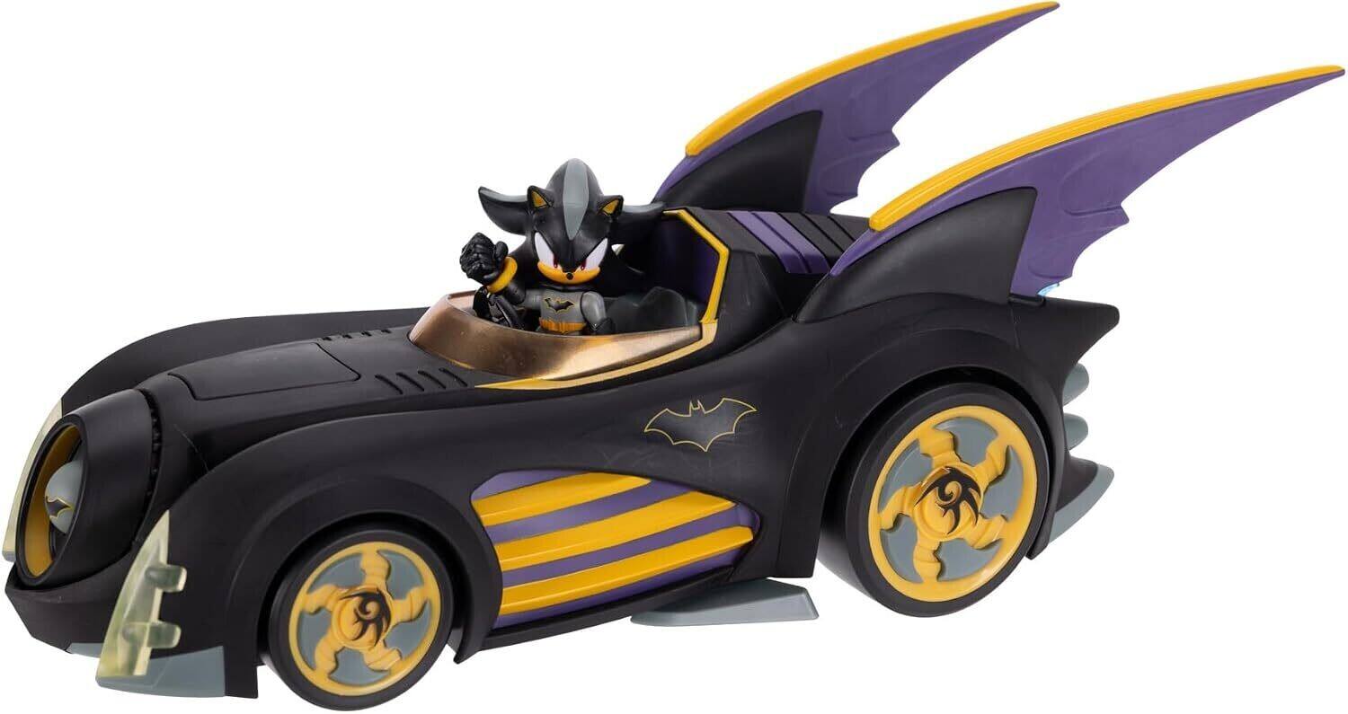 Alt View 1. Jakks Pacific - Jakks Pacific - DC x Sonic the Hedgehog Batmobile & Shadow Batman   - COLLECTIBLES - Multicolor.