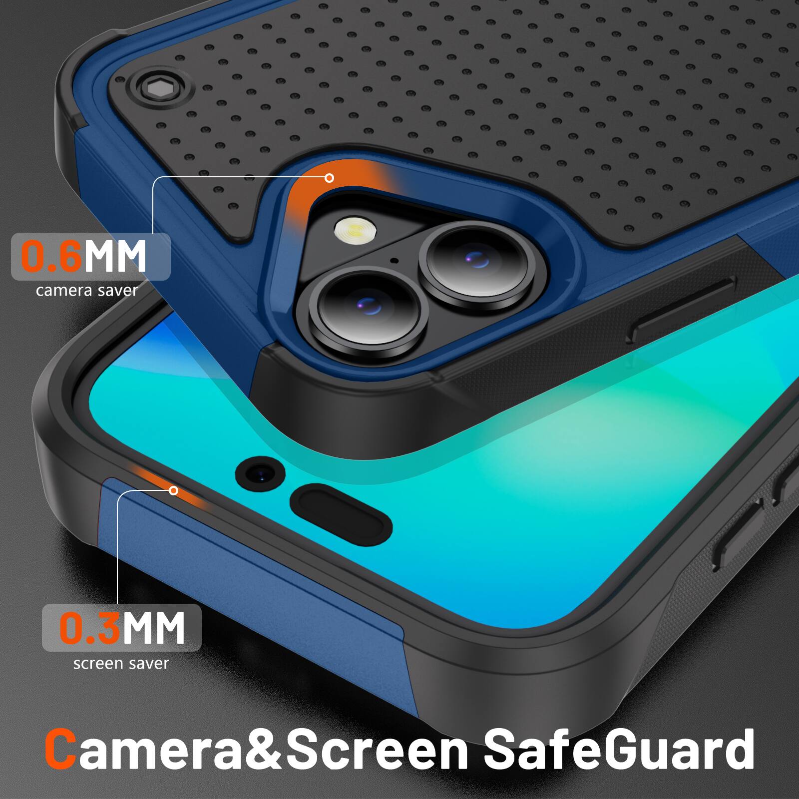 Dteck For Apple iPhone 17 Case Shockproof Drop Protective Rugged Heavy ...