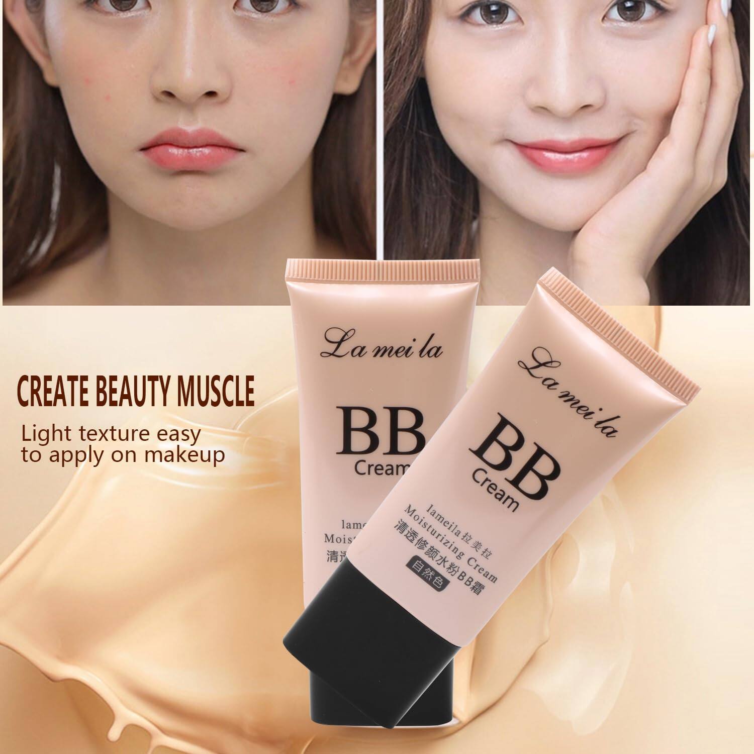 CREATE BEAUTY MUSCLE  
Light texture easy to apply on makeup  

La mei la  
BB Cream  

Moisturizing Cream  
Mois'  
自然色