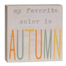 BreeBe - *My Favorite Color Is Autumn Wood Block - Multi