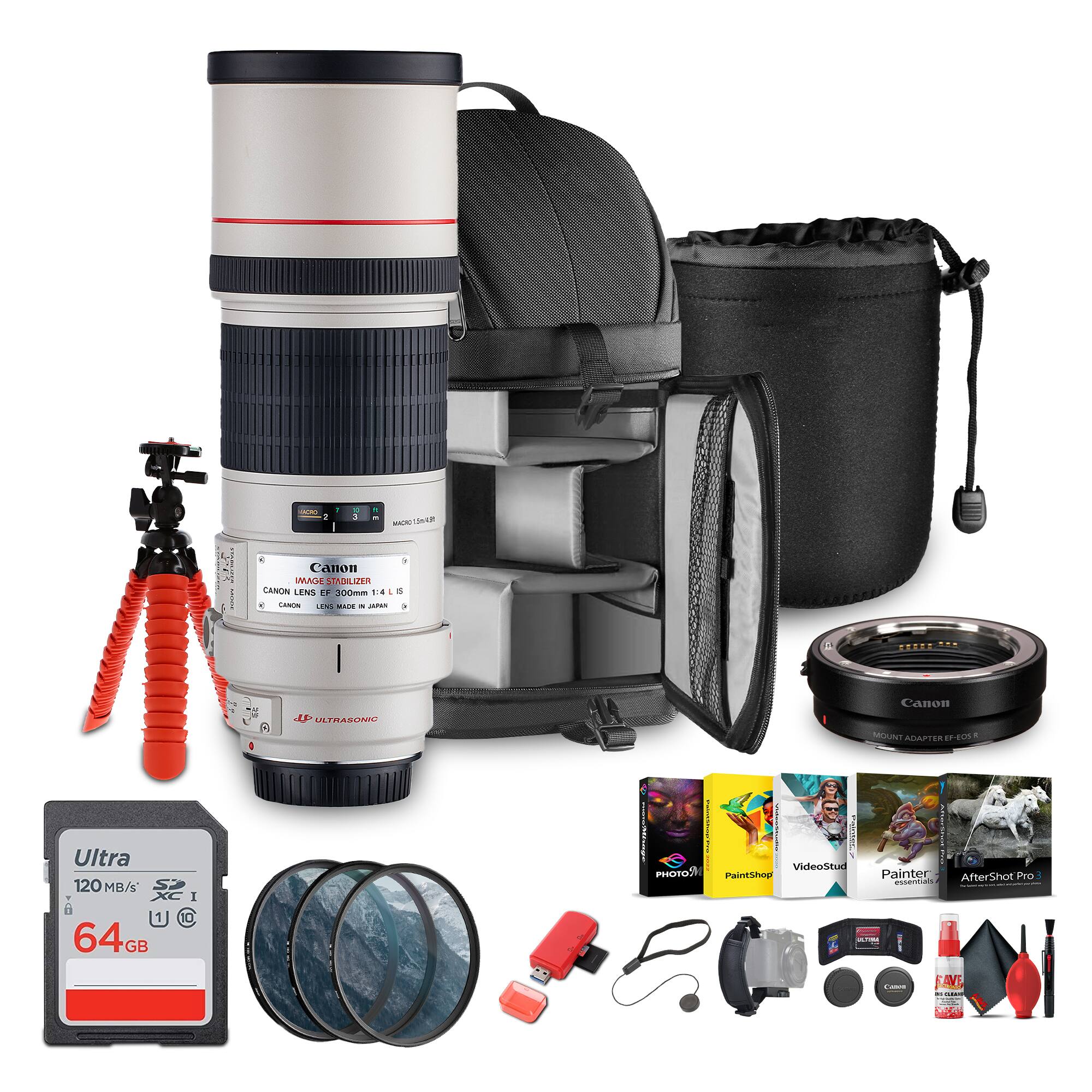 Canon EF 300mm f/4L IS USM Lens | Pro Grade Telephoto