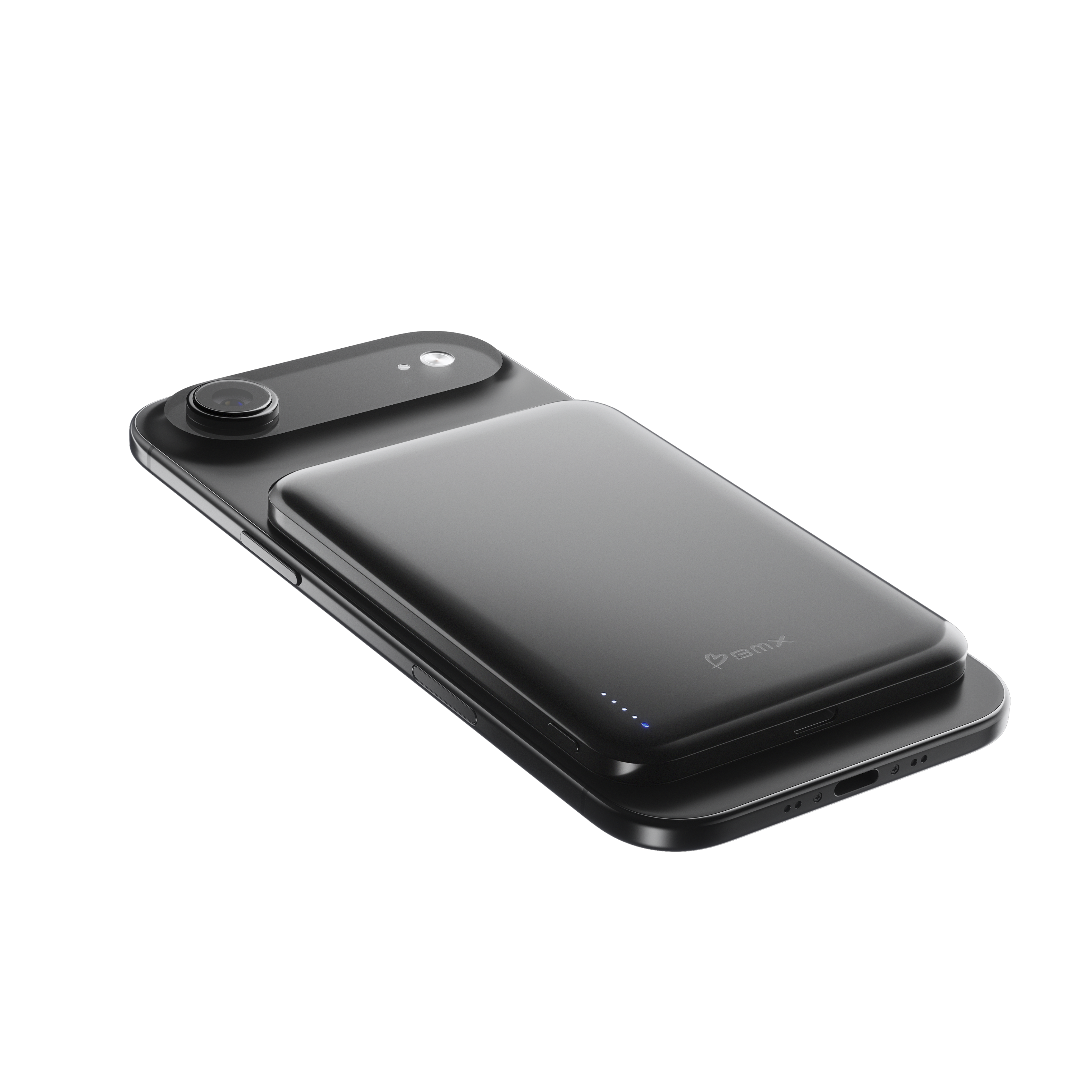 Alt View 2. BMX - SolidSafe AIR 5K Magnetic Solid-State Power Bank - Black.