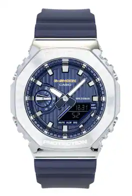 Casio - G-Shock G-Steel Analog Digital Limited Edition Dial Quartz GM-2110SH-2A 200M Men's Watch - Blue
