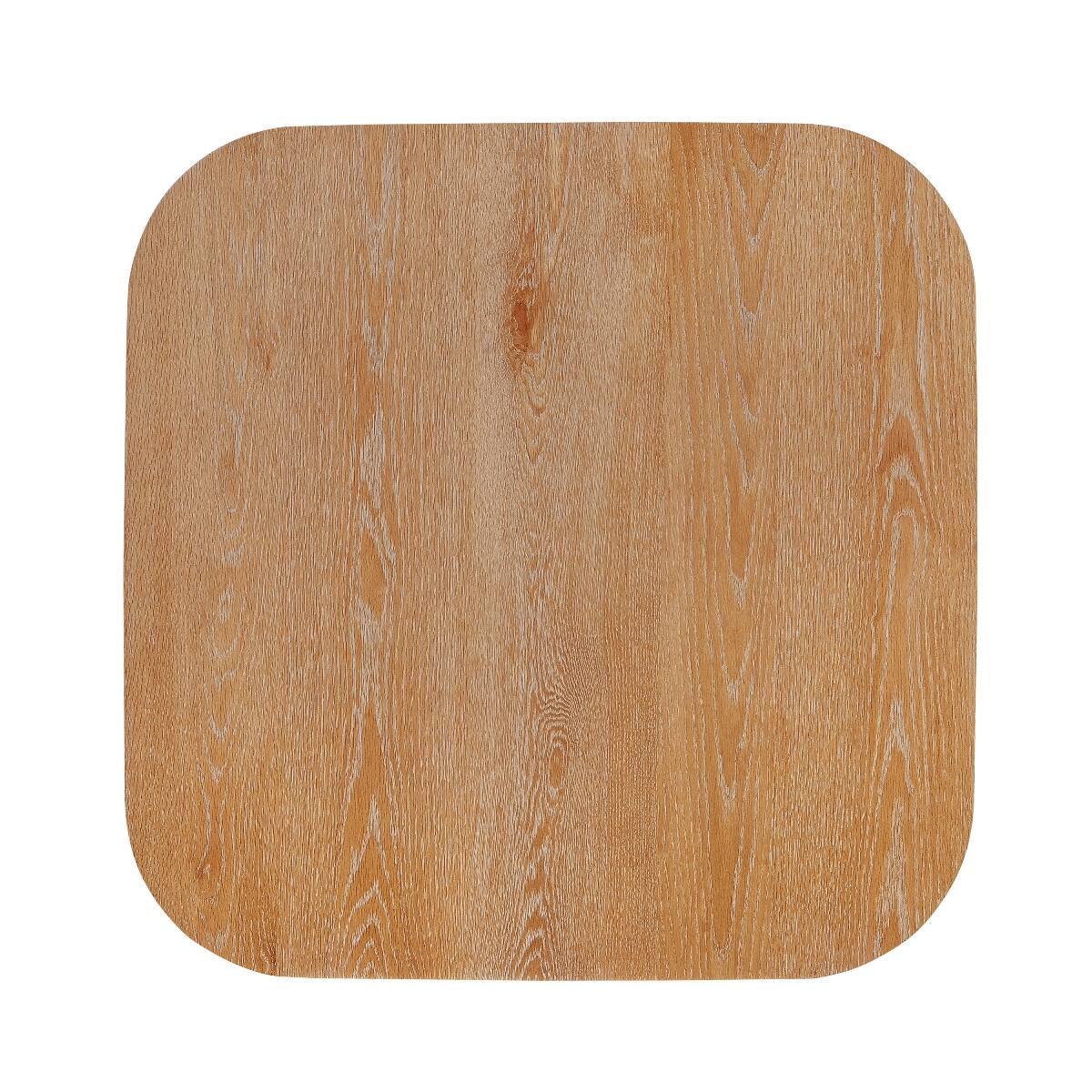 Alt View 2. Loheer - Loheer Square Dining Table for Four, Natural Wood Tone, Mid-Century Modern Style - Natural.