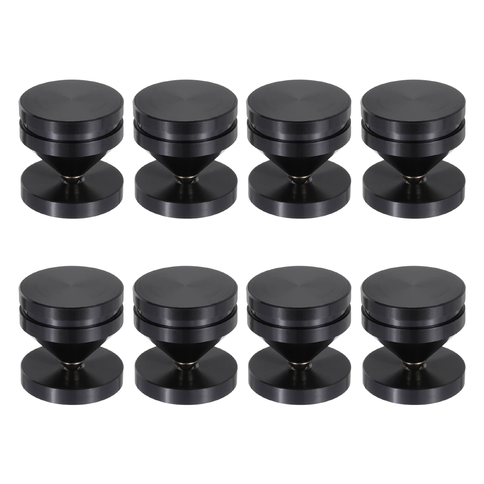 Unique Bargains - 8pcs Speaker Spike Kit Shockproof Adjustable Aluminum Alloy Spike Isolation with Pads Mat for Subwoofer - Black price history on PriceWatchPro