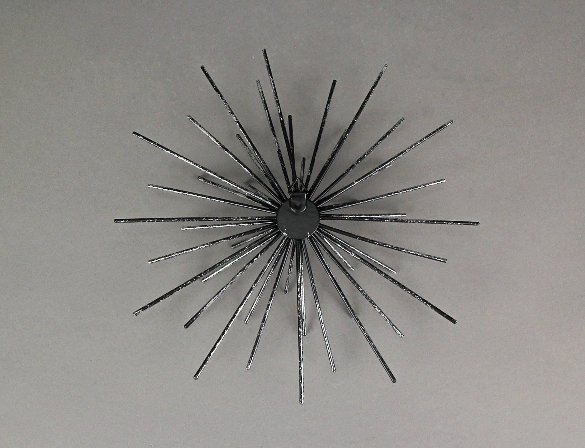 Alt View 3. Zeckos - Aged Silver Finish Mid-Century Modern Atomic Star Burst Wall Sculptures Set of 6 - Silver.