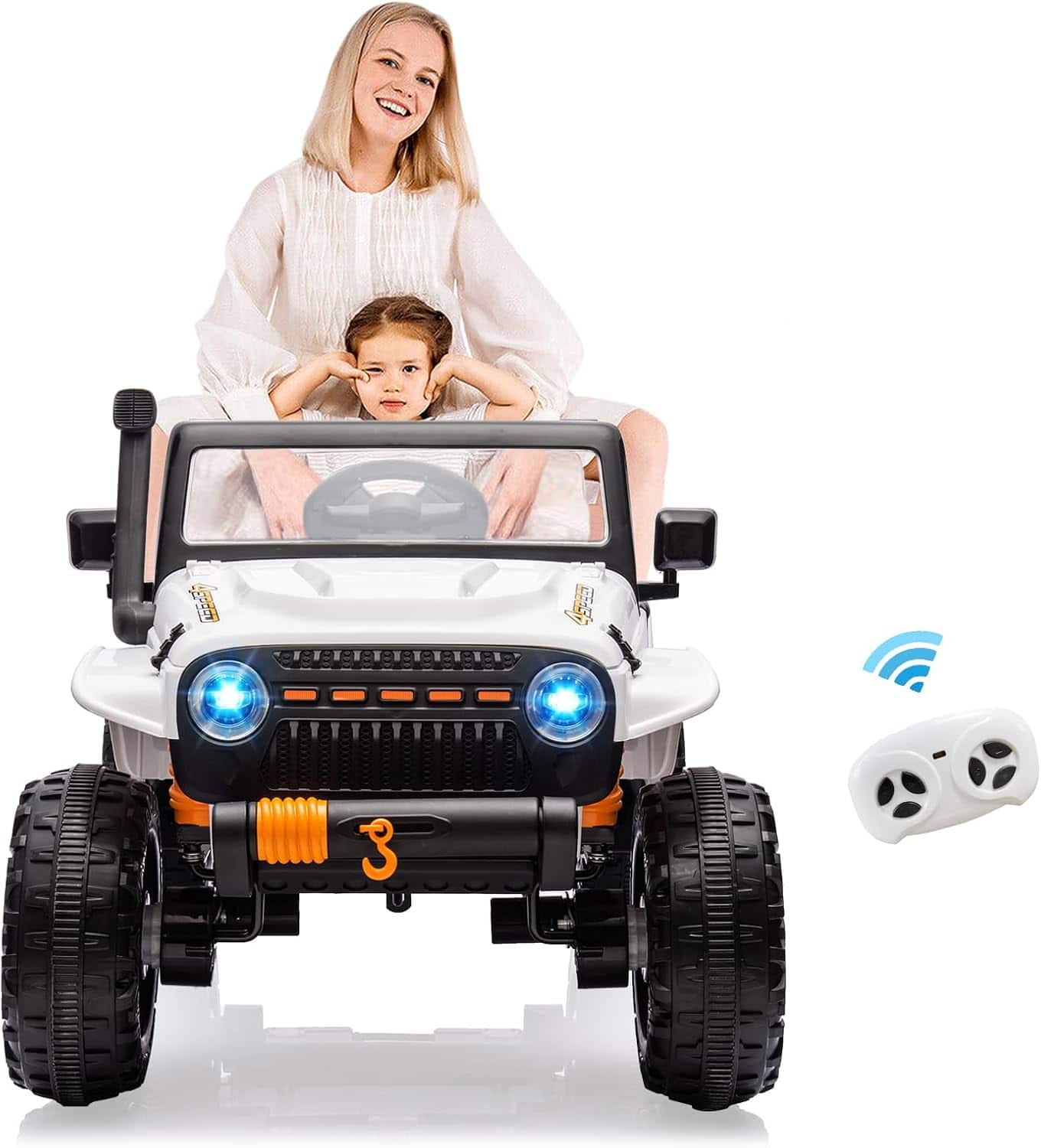 Homhougo - Battery Powered Kids Ride On Toy Car with Remote Control for Outdoor Fun