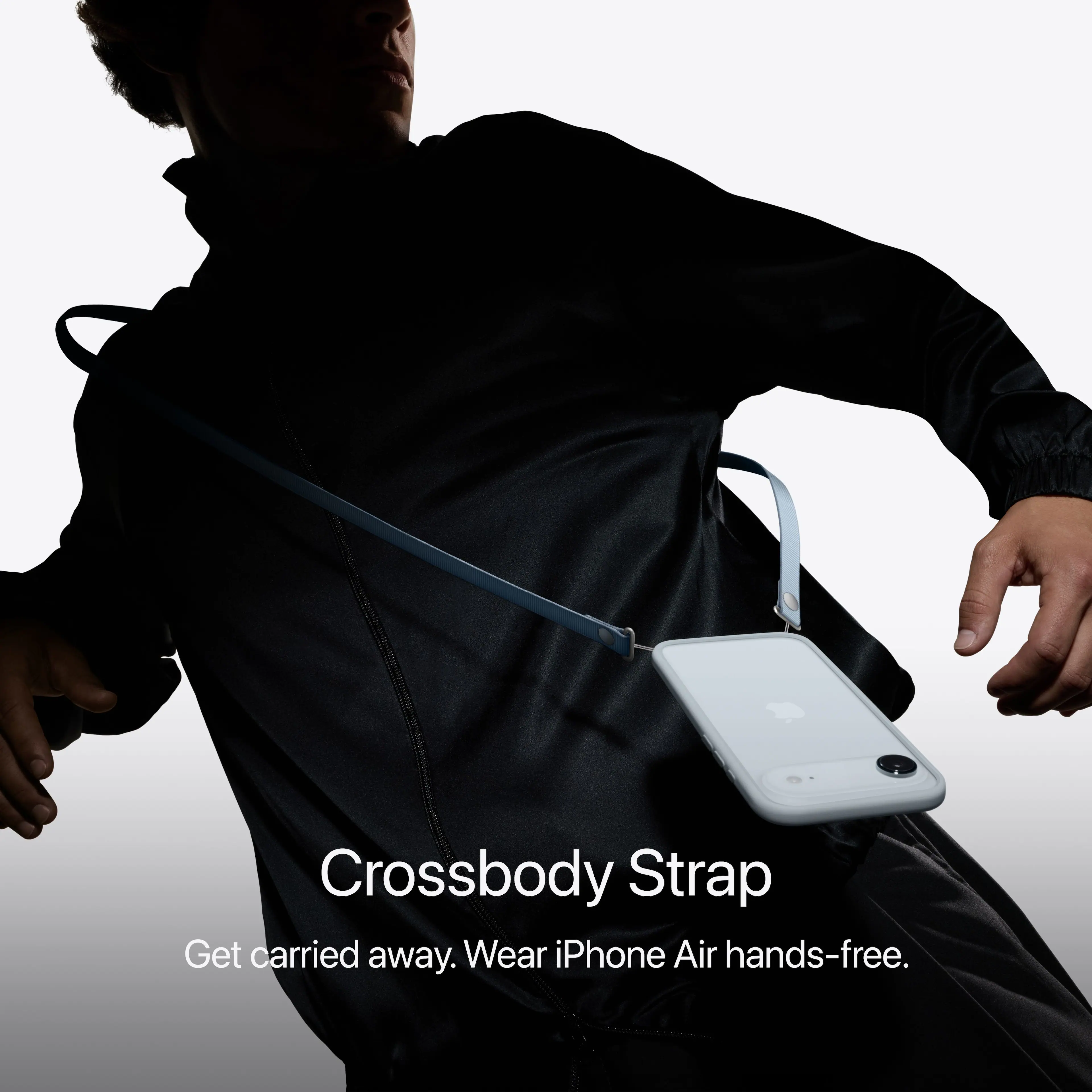 Crossbody Strap  
Get carried away. Wear iPhone Air hands-free.