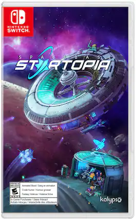 NINTENDO SWITCH
SPACE STATION EARTH
SECTOR 4
EVERYONE 10+
Animated Blood / Sang en animation
Crude Humor / Humour grossier
Fantasy Violence / Violence fictive
In-Game Purchases / Achats intra-jeu
Users Interact / Interactivité des utilisateurs
kalypso - E10+ (Everyone 10+)