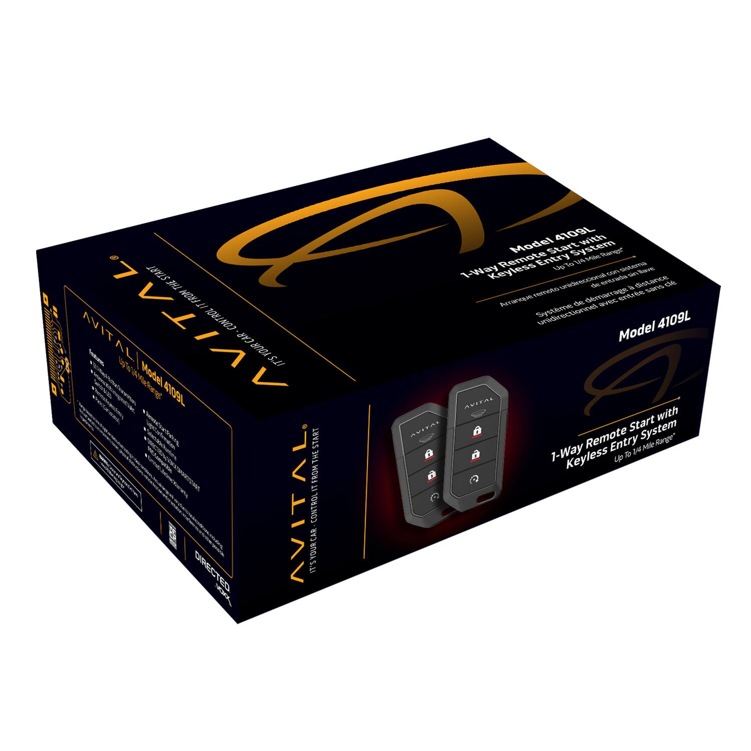 AVITAL  
Model 4109L  
1-Way Remote Start with Keyless Entry System  
Up to 1/4 Mile Range  

AVITAL  
Model 4109L  
1-Way Remote Start with Keyless Entry System  
Up to 1/4 Mile Range  

AVITAL  
Model 4109L  
1-Way Remote Start with Keyless Entry System  
Up to 1/4 Mile Range  

AVITAL  
Model 4109L  
1-Way Remote Start with Keyless Entry System  
Up to 1/4 Mile Range  

AVITAL  
Model 4109L  
1-Way Remote Start with Keyless Entry System  
Up to 1/4 Mile Range  

AVITAL  
Model 4109L  
1-Way Remote Start with Keyless Entry System  
Up to 1/4 Mile Range  

AVITAL  
Model 4109L  
1-Way Remote Start with Keyless Entry System  
Up to 1/4 Mile Range  

AVITAL  
Model 4109L  
1-Way Remote Start with Keyless Entry System  
Up to 1/4 Mile Range  

AVITAL  
Model 410