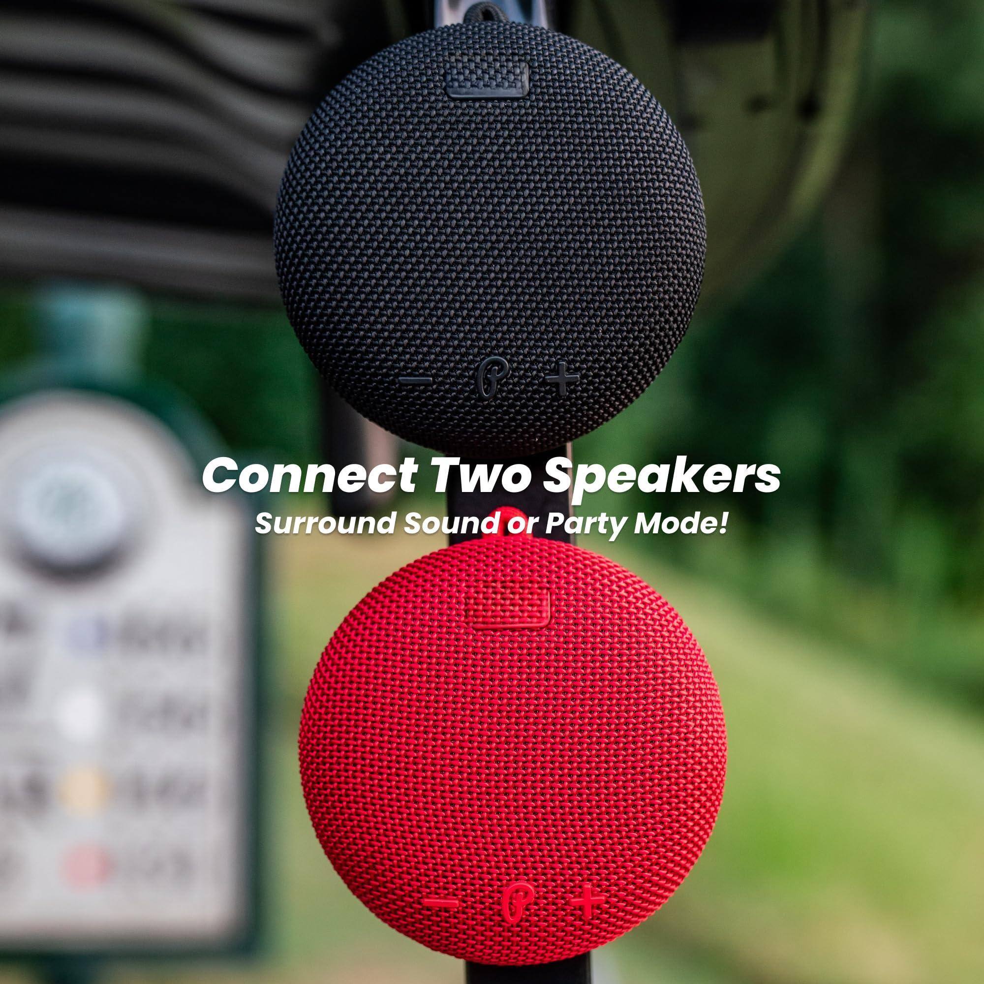 Connect Two Speakers  
Surround Sound or Party Mode!