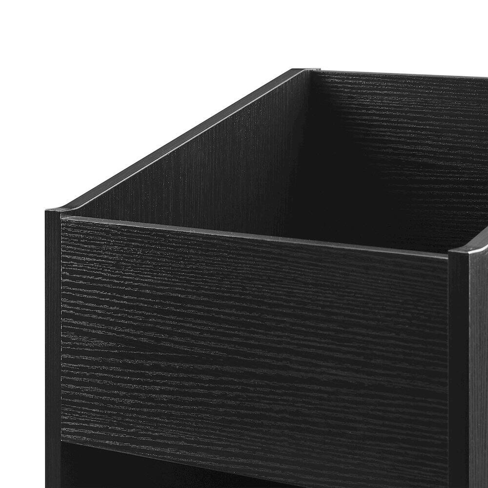 Alt View 7. Crosley Furniture - Enzo Small Vinyl Record Storage Stand - Black.