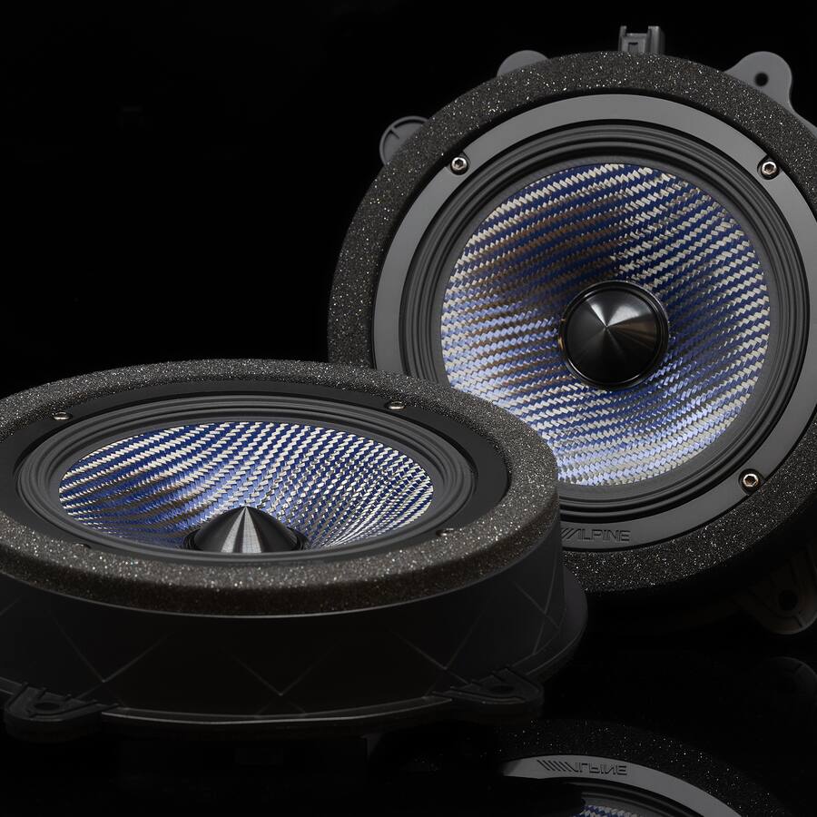 Alpine EV 65CF T 6.5" Component Front Door Speaker Set Compatible with ...