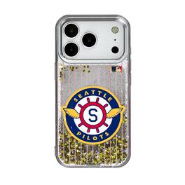 Keyscaper - Cooperstown Teams - Seattle Mariners - Seattle Pilots 1969 Cooperstown Pinstripe iPhone Glitter Case - 13 Pro Max - Multicolor
