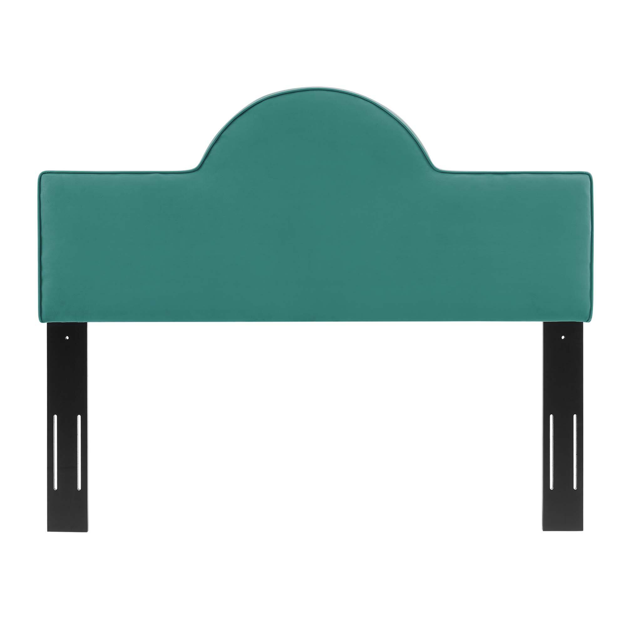 Left. Modway - Dawn Performance Velvet King/California King Headboard by Modway - Teal.