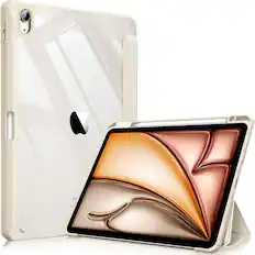 Front. Fintie - Clear Case for iPad Air 11-inch (M4/M3/M2) & iPad Air 4th/5th Gen 10.9 inch | Hybrid Slim Shockproof Shell Cover - Starlight.