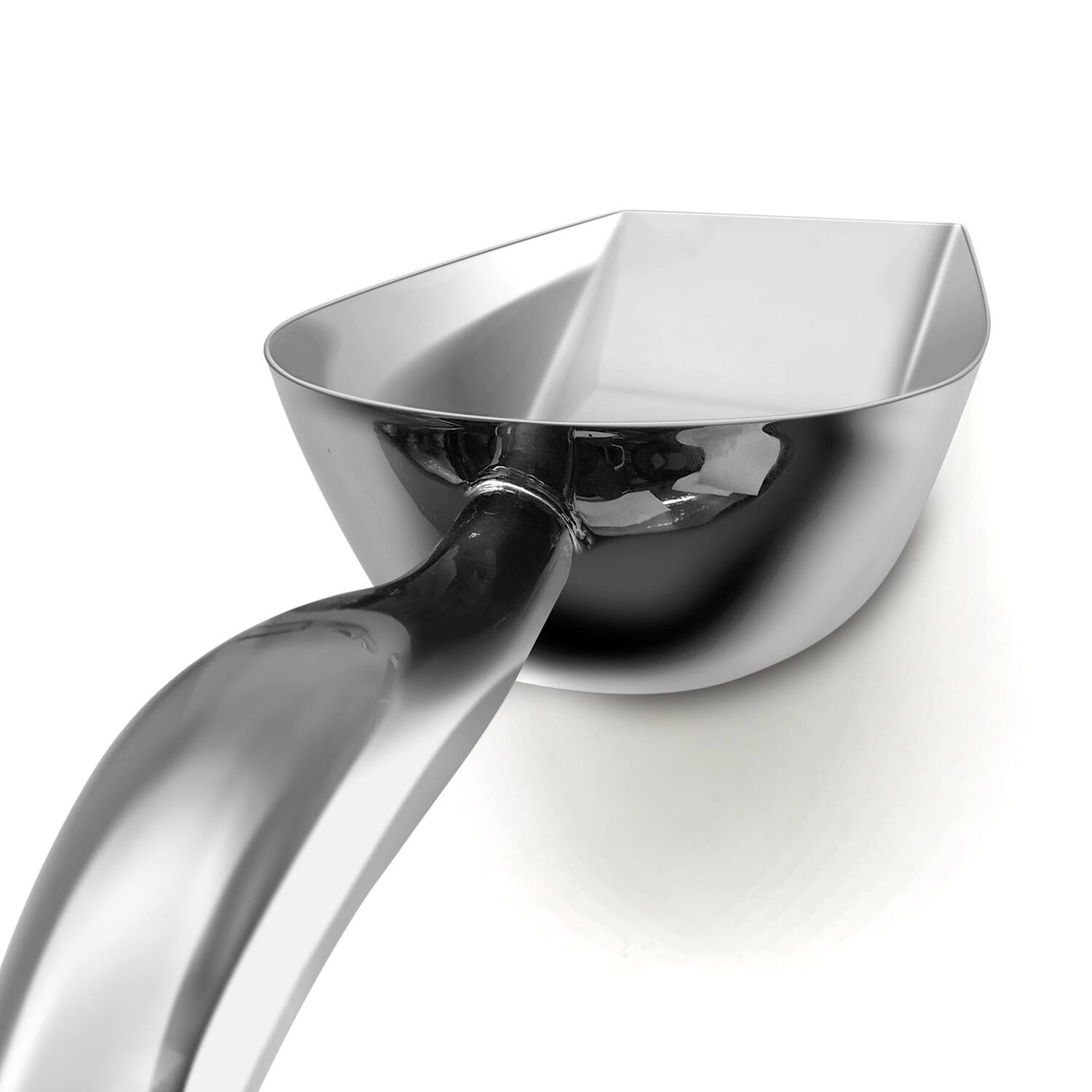 Alt View 1. Malletson - 2PC Ice Scoop Stainless Steel Ergonomic Handle for Bars and Kitchens.