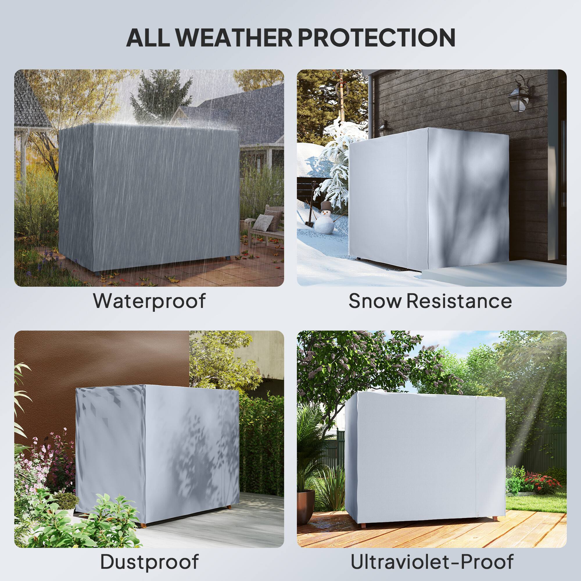 ALL WEATHER PROTECTION

Waterproof
Snow Resistance
Dustproof
Ultraviolet-Proof