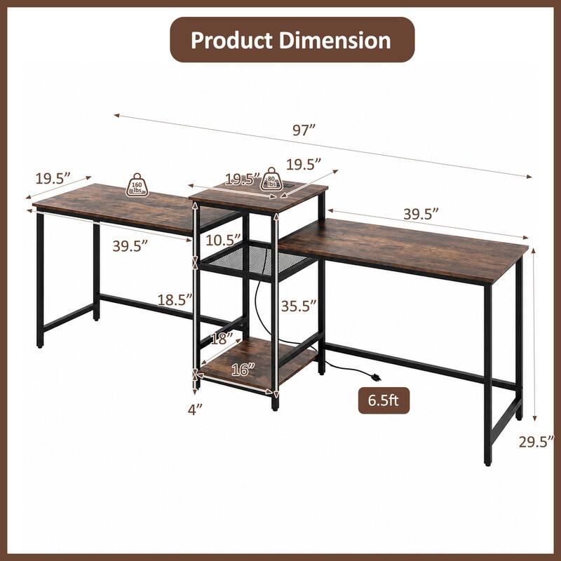 Product Dimension: 97" x 19.5" x 39.5" x 10.5" x 18.5" x 18" x 16" x 4" x 6.5ft x 29.5"
