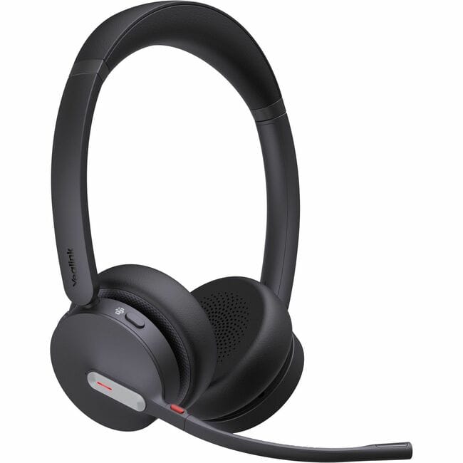 Yealink - BH70 Bluetooth Headset - Microsoft Teams Certification - Stereo - USB Type C, USB Type A - Wired/Wireless - Black