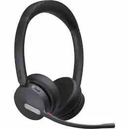 Yealink - BH70 Bluetooth Headset - Microsoft Teams Certification - Stereo - USB Type C, USB Type A - Wired/Wireless - Black